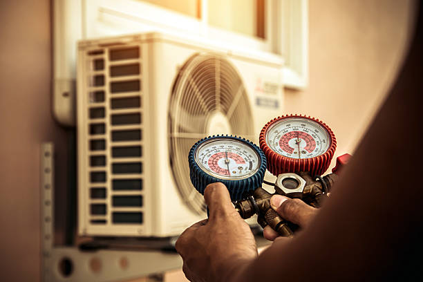 Professional Heat Pump Repair technician working in High Bridge, NJ